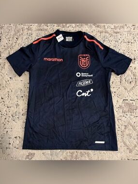 Marathon Authentic Ecuador National Team Navy Training Jersey Men’s Sz: M